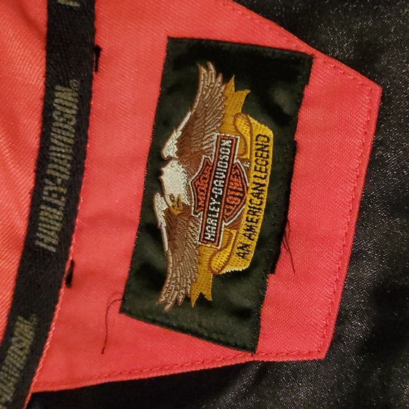 Harley-Davidson Red/Orange Motorcycle Jacket - Picture 10 of 13
